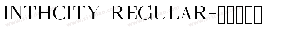 inthcity Regular字体转换